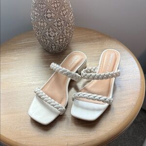 Sincerely Jules Cream Braided Sandals